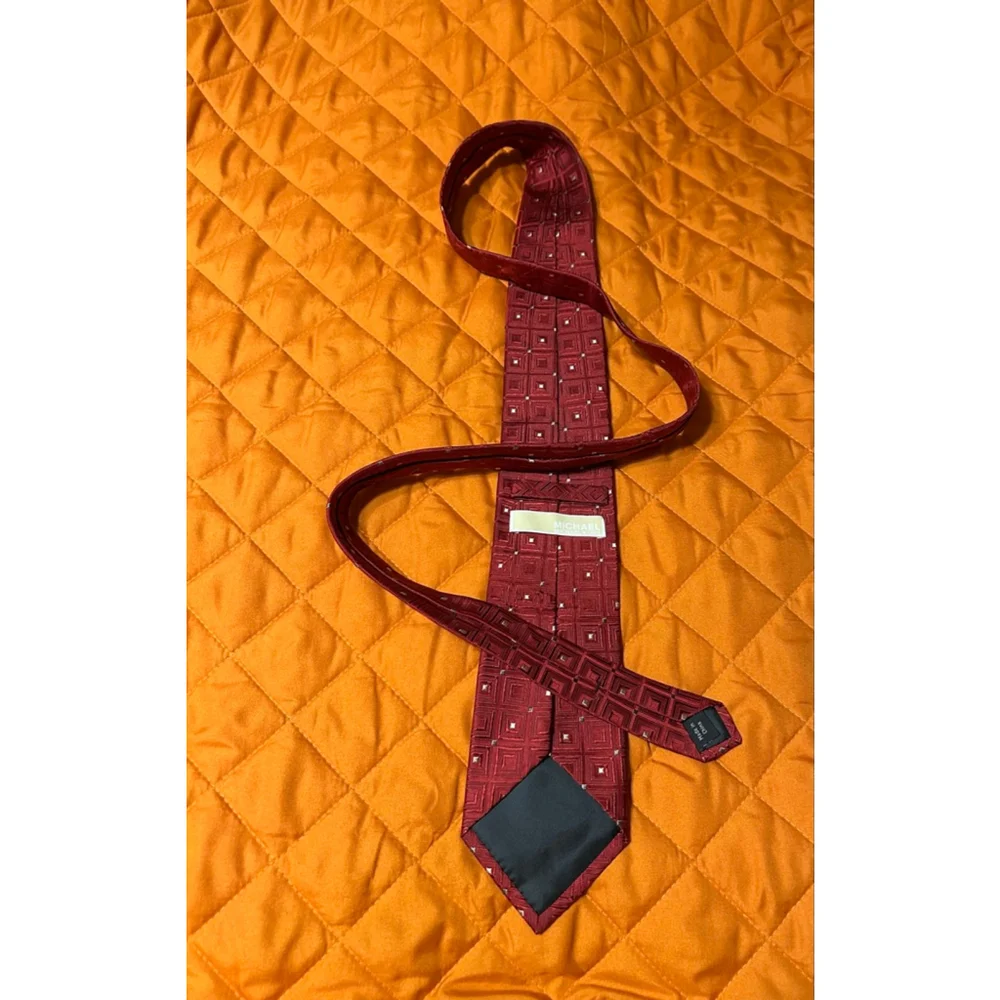 Michael Kors Designer Men's Patterned Silk Ties